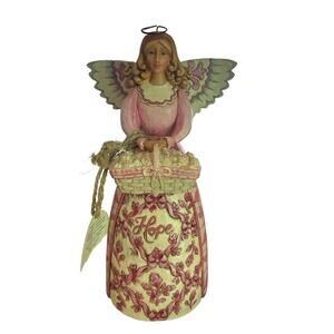 Jim Shore RARE Longaberger Homestead‎ Exclusive 2007 Angel of Hope Breast Cancer